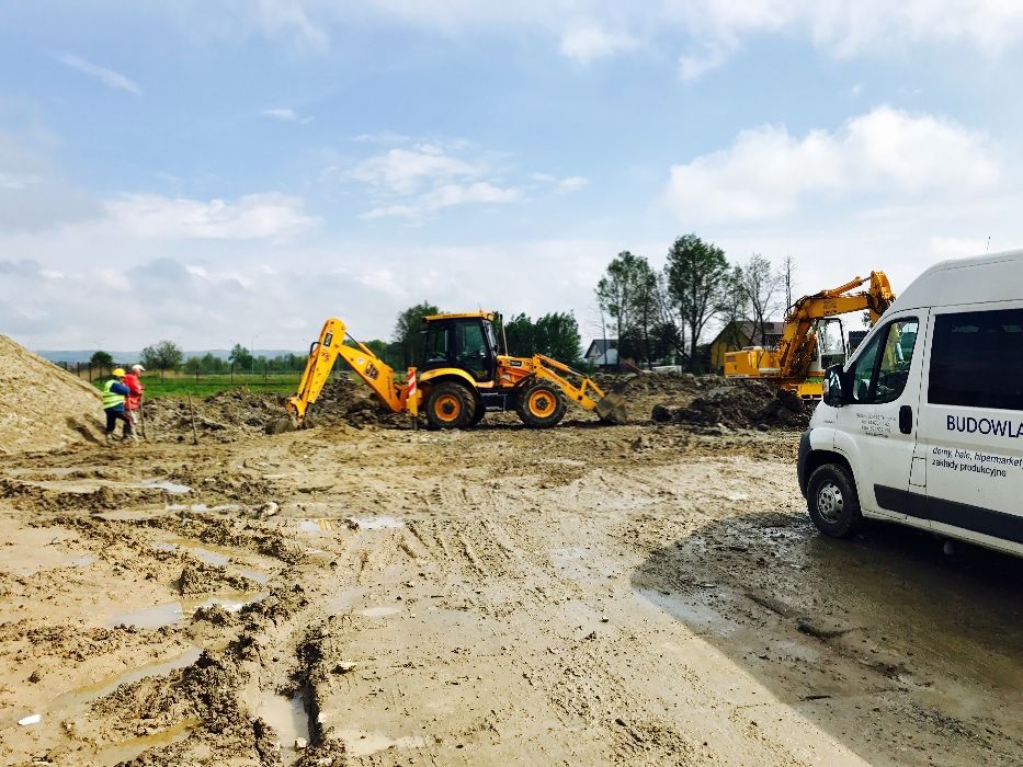 Koparka usługi Tarnów - Koparko - Ładowarka prace , Koparka wynajem