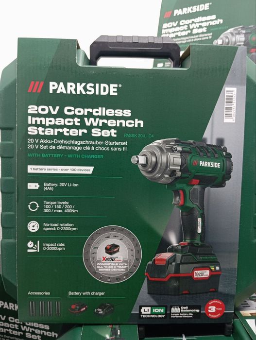 Шок! Потужний Ударний гайковерт PARKSIDE PASSK C4, гайковерт парксайд