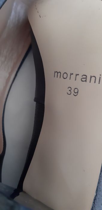 Szpilki skórzane Morrani