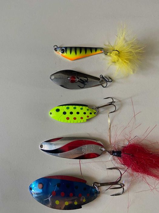 Błystki wahadłowe firm Thomas , Freedom, VMC i Rublex - 5 szt.