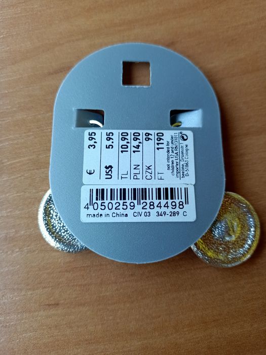 Kolczyki nowe bigle angielskie