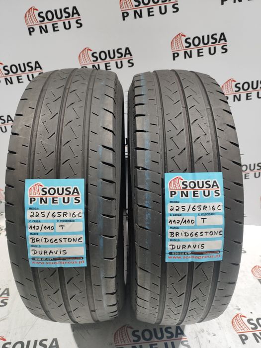 2 pneus semi novos 225-65R16C Bridgestone - Oferta dos Portes