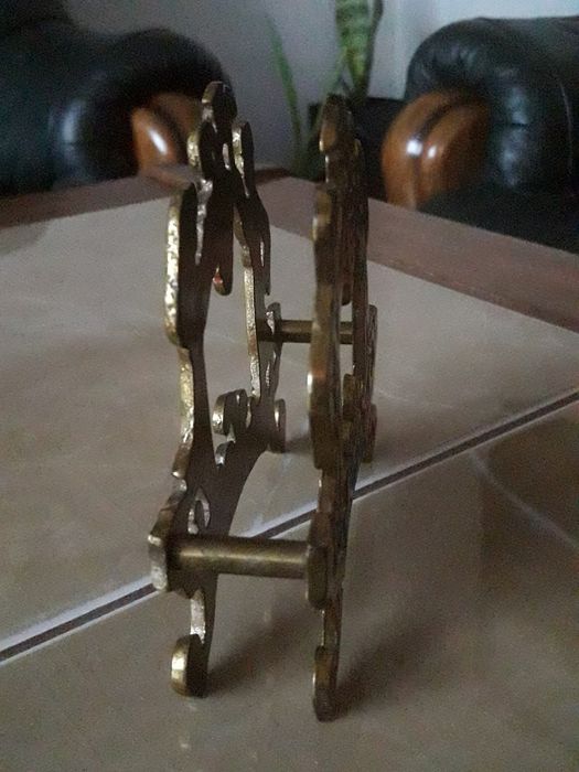 Stary mosiężny żydowski serwetnik