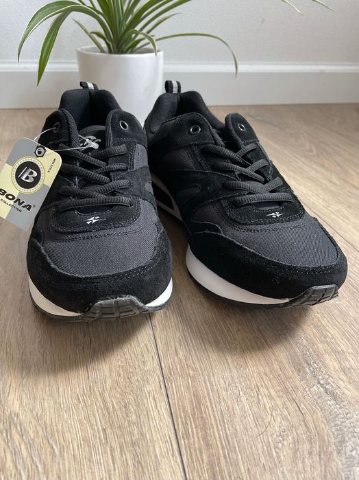 Новые мужские черные спортивные кроссовки Bona размер 41 (26 см)
