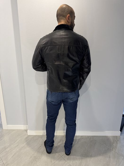 Стильная кожаная Дублёнка