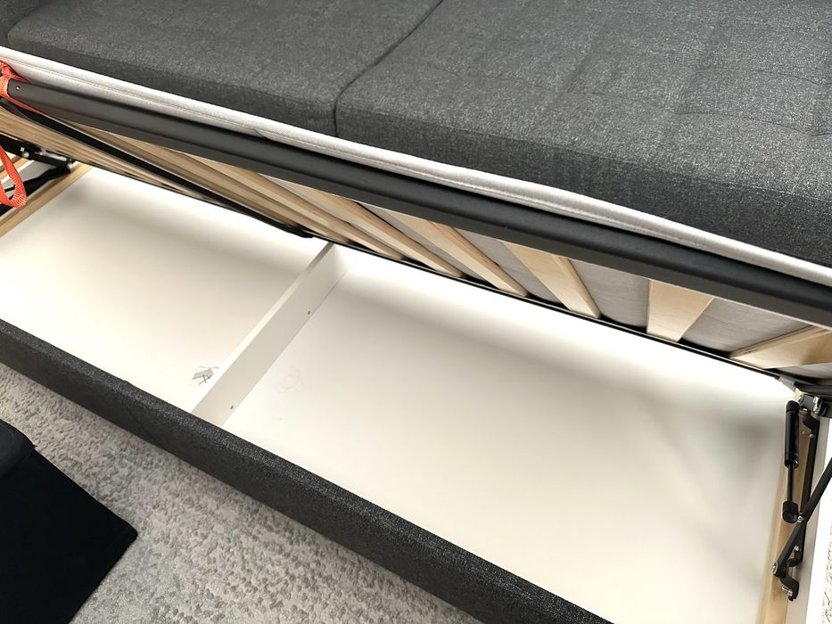 Sofa ikea landskrona 3 osobowa rozkladana ciemnoszara