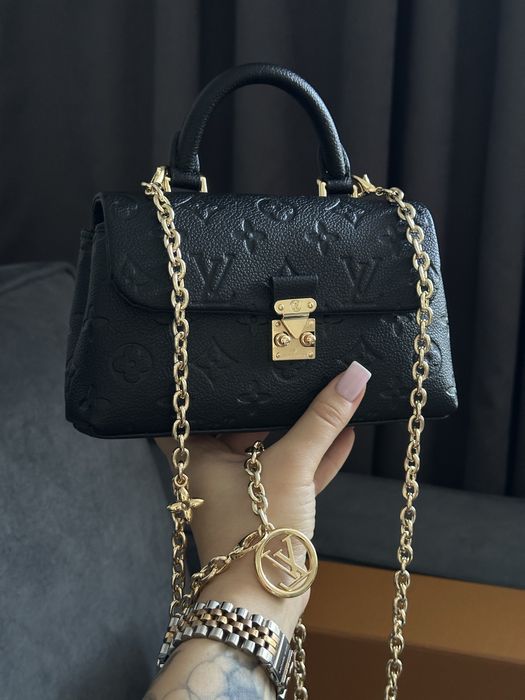 Сумка Louis Vuitton nano madeleine в натрульній шкірі , lv , луі вітон