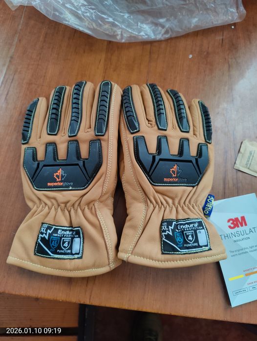 Перчатки. Зимові ударостійкі рукавички Superior Glove Endura XL
