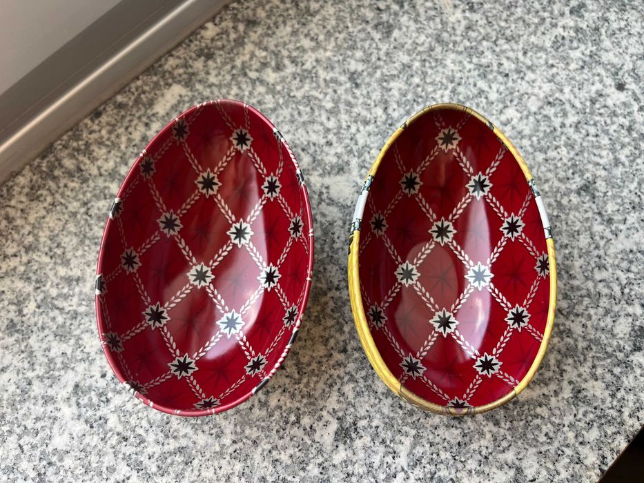 Ovo Fabergé metálico - novo