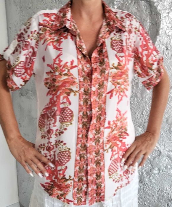 Antica Sartoria bluzka włoska Boho roz XL