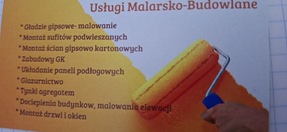 Malowanie ,gładzie, sufity podwieszane