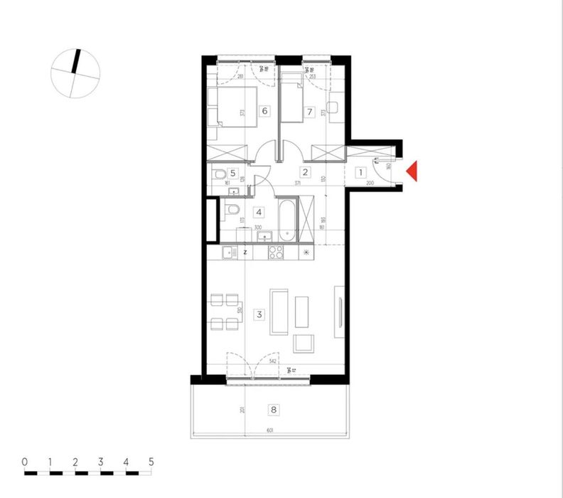 3 pokoje 66,3 m² | duży balkon 12 m² | CITYFLOW | blisko centrum