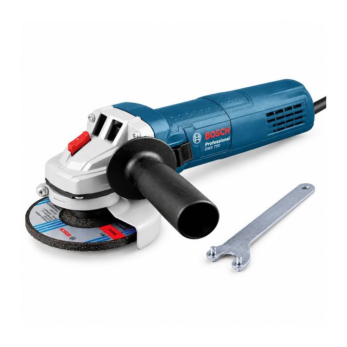 Болгарка Bosch Professional GWS 750-125 — шліфмашина КШМ на 230 В із диском 125 мм, 750 Вт, 11 000 об/хв