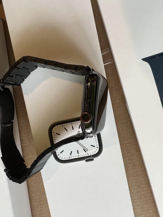 Apple Watch 7 GPS + Cellular 45mm Stal Nierdzewna (A2478) JAK NOWY !