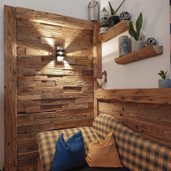 Panele na ścianę stare deski z rozbiórki stodoły nie postarzane lamele