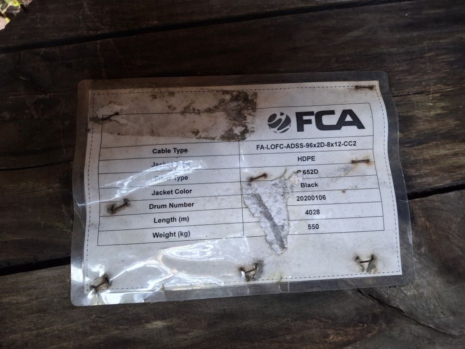 Kabel światłowodowy FCA ADSS 96J