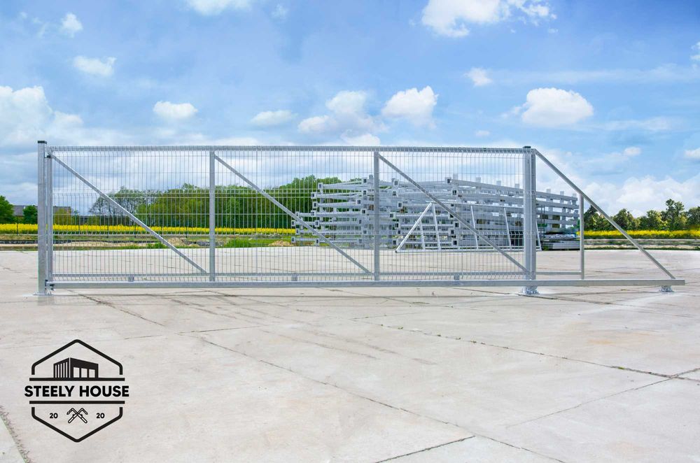 Brama Przesuwna wjazdowa ocynkowana solidna od producenta 4m