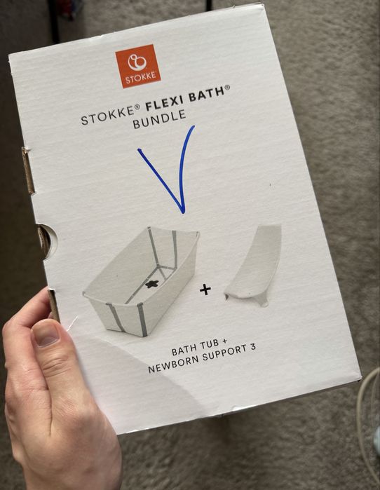 Набір Stokke Flexi Bath: ванночка складна та адаптер
