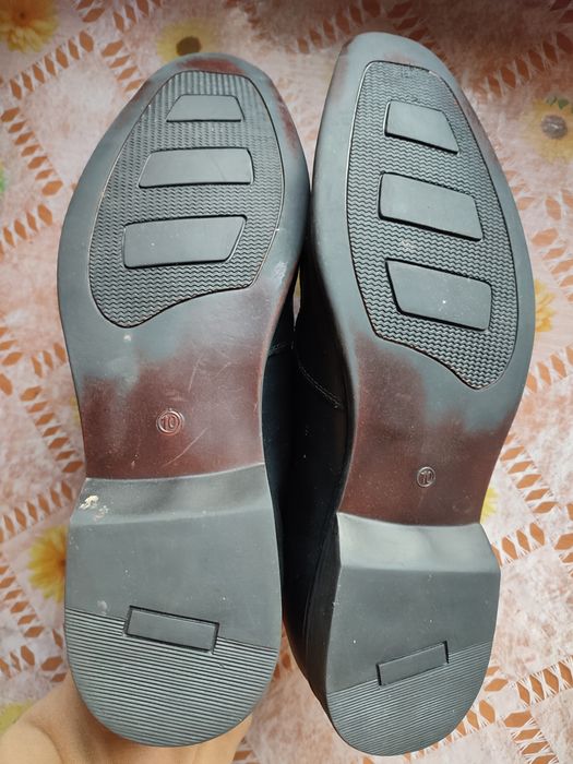 Мужские туфли из натуральной кожи с отделкой замши  44 размер