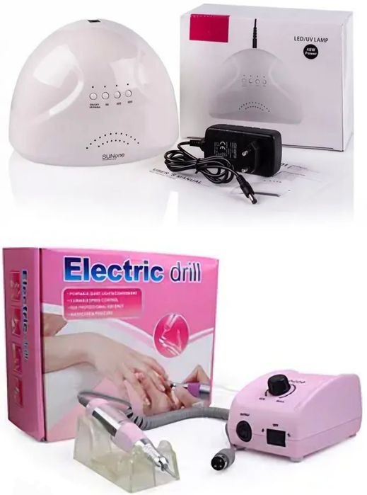 Фрезер и лампа для гель лака