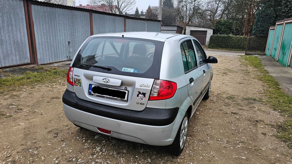 Hyundai Getz 1.1 2009 r. 107000 km, klima, czujniki parkowania