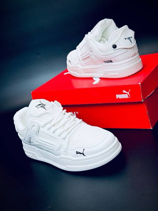 Puma кроссовки белые мужские летние / кросівки білі чоловічі Пума Літо 2026 Топ Кроссовки мужские пума с кожы/puma летние белые/пума мужские кожаные