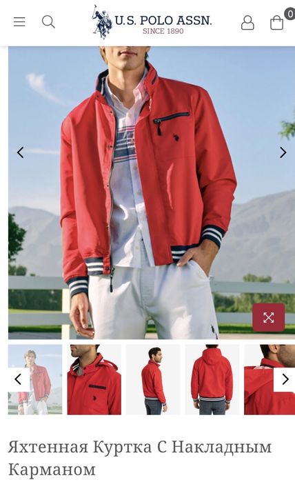 Чоловіка яхтова куртка U.S. Polo Assn. (Оригінал) / Яхтенная куртка