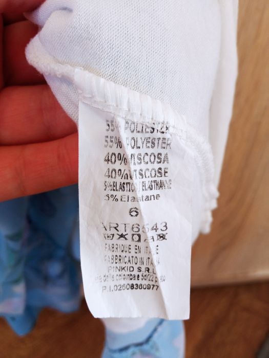 Sukienka letnia dziewczęca 122/128