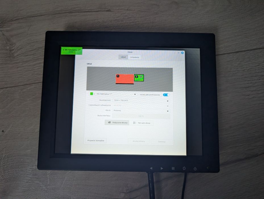 MONITOR 10 VGA HDM (kasowy / przemysłowy / raspberry pi) 1024x768