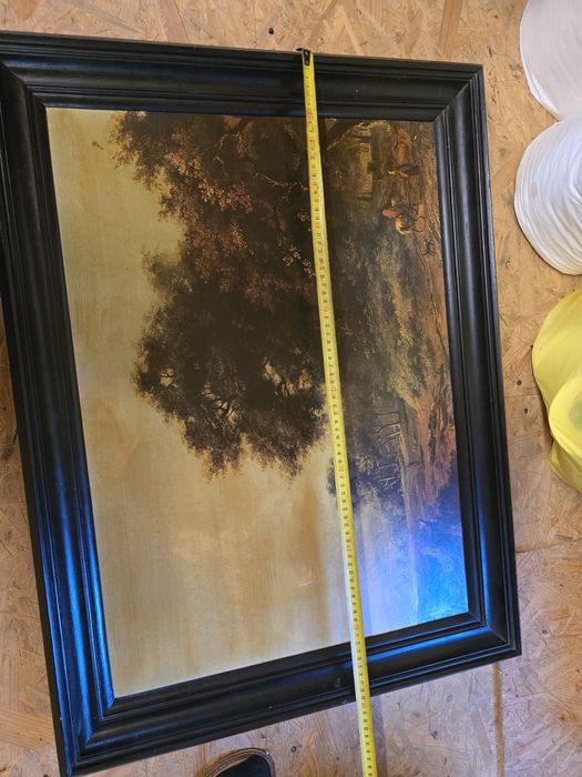 Oryginał w oleju obraz hobbema paedaggio  60x80