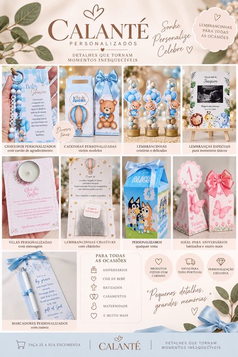Personalizados feitos à mão | Festas e presentes