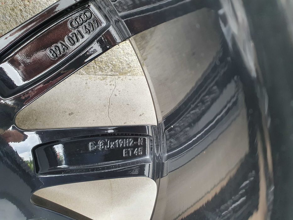 4x Oryginalne 19-stki Audi 5x112 66,5mm czarny połysk!