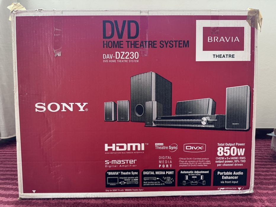 Sistema Sony home theater DAV-DZ230.