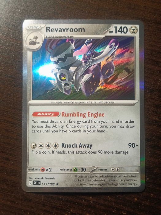 HOLO Revavroom 142/198 Karta POKEMON TCG S&V Base set