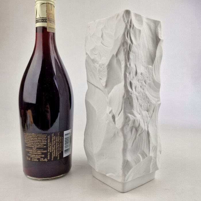 Porcelanowy Modernistyczny Op - Art Wazon Seltmann Weiden - Bawaria