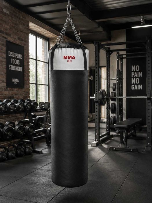 Worek Bokserski Worek Treningowy Boks Worek MMA do Boksu 80x30 Pełny z Uchwytem do Kickboxingu Sprzęt Bokserski Domu do Siłowni