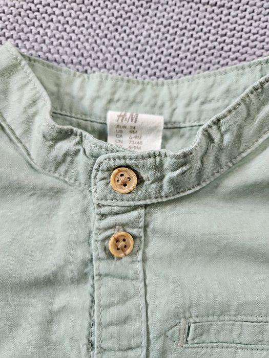 Zestaw spodnie plus koszulka h&m 74