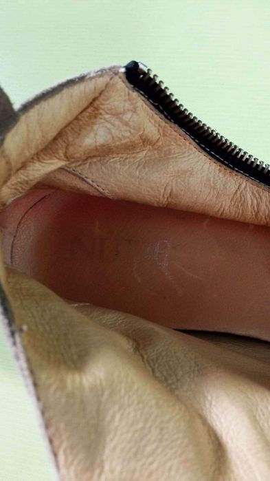 Zamsowe trampki botki Nude 36