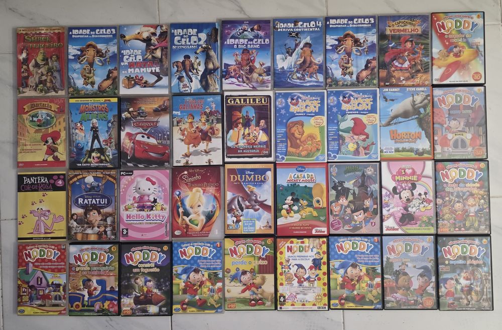 Caixa DVDS para Crianças Originais valor cada ver fotos todas