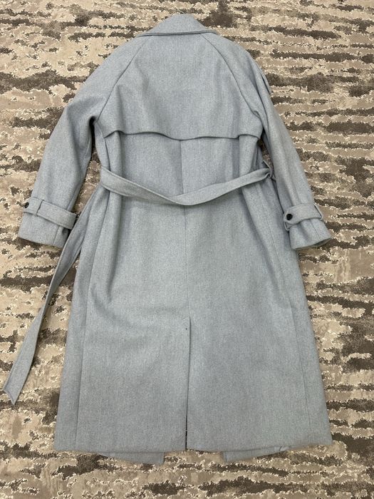 Пальто шерстяне блакитне