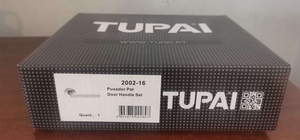 Par de Puxadores de porta interior em inox Tupai