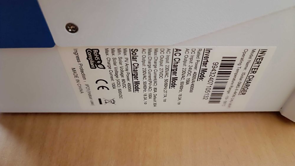 Комплект резервного живлення Easun 4 кВт 24V + LiFePO4 АКБ 100А