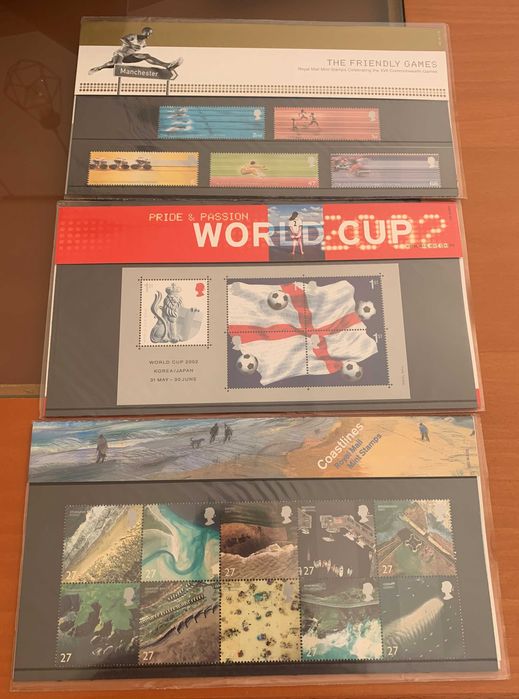 Selos Inglaterra - 9 series completas Royal Mail de 2002 (novos)