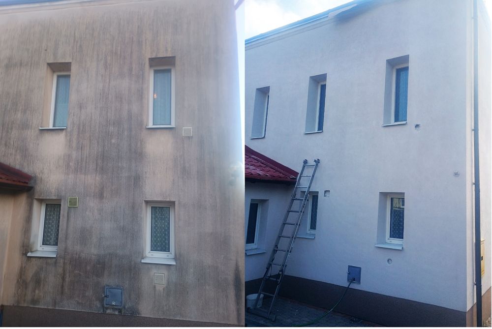 Mycie elewacji , kostki brukowej , czyszczenie tarasow