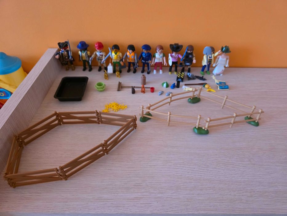 11 Sztuk Figurka Play Mobile Gazetka 2 Płotki Akcesoria Tygrys Duchy