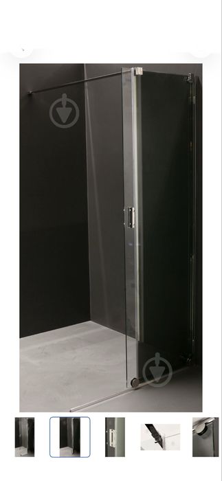 Душова перегородка 100 х190 рухома