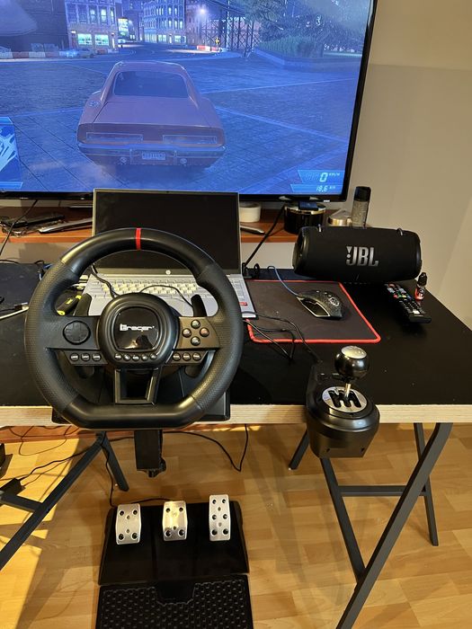 Kierownica 6w1 PC PS4-5 XBOX ONE VM360SWITCH PEDALY TRACER stan nowy