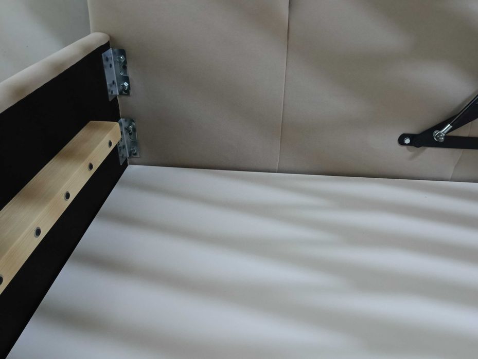 PROMOCJA ŁóżkoTapicerowane Młodzieżowe Narożne StelażMetalowyPojemnik