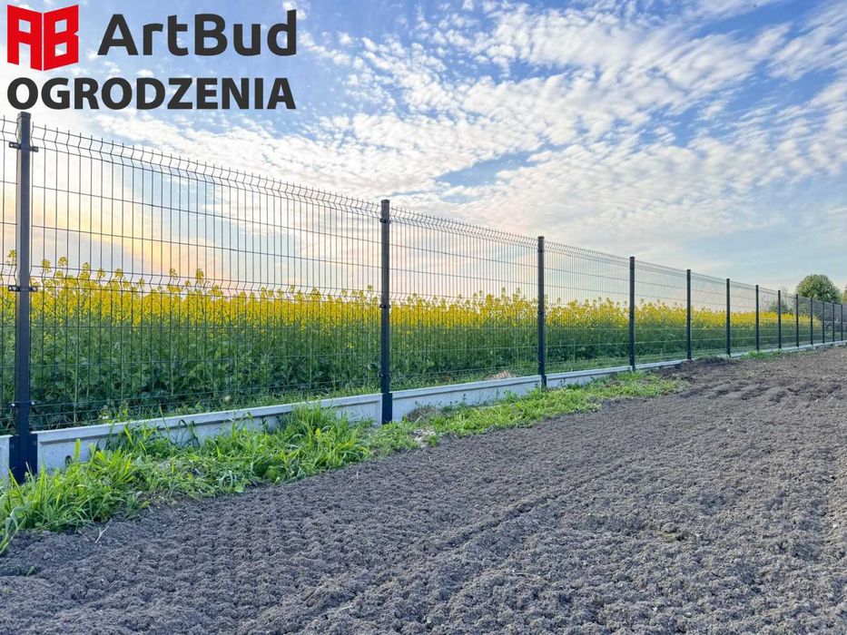 Ogrodzenie panelowe 3D Kościerzyna 1530 fi 4 grafit RAL 7016 - 1 mb