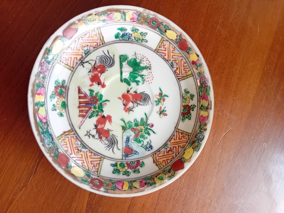 Conjunto de chá porcelana de Macau